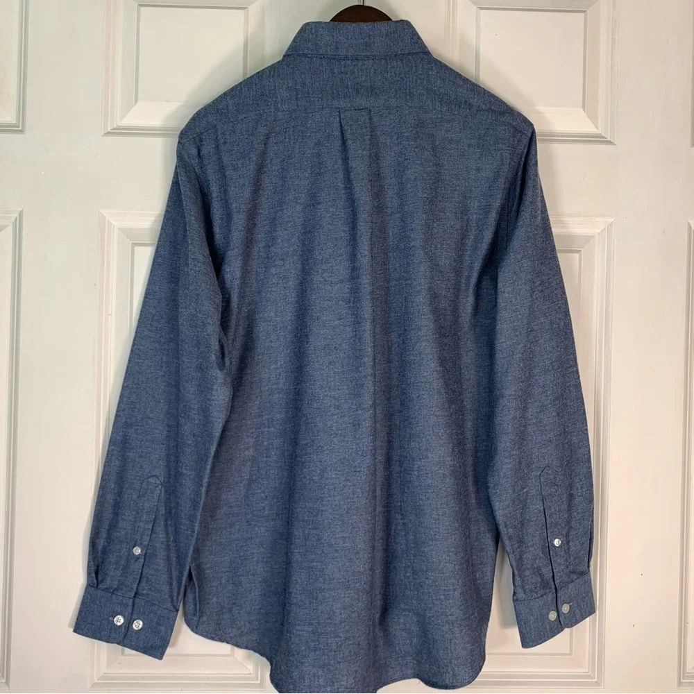 NWT Bernard Weatherill Denim Effect Cotton Shirt - Picture 11 of 16